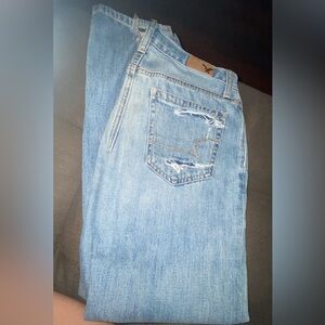vintage hi-rise straight leg jeans